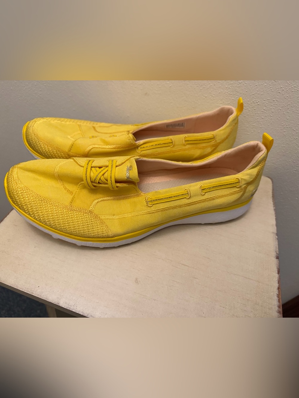 Skechers Women's Yellow Slip-On Casual Sneakers